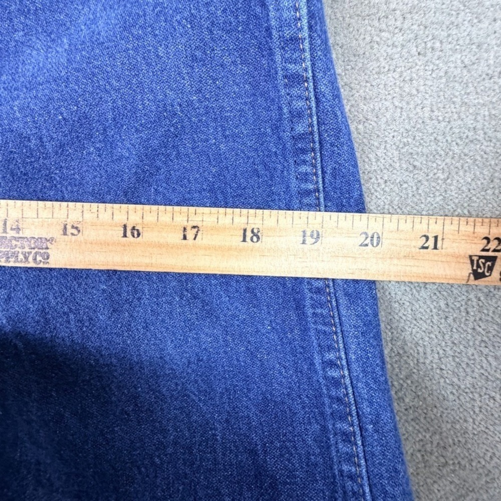 Vtg Wrangler Jeans Mens 32x36 Blue Straight Leg Denim Classic Western Rodeo Y2K - Picture 7 of 11